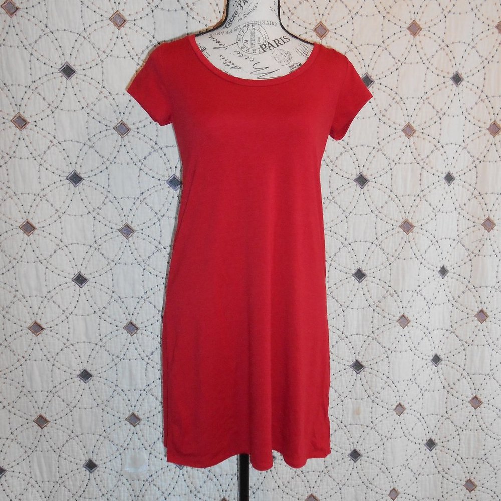 EUC Mossimo Red T-Shirt Dress M
